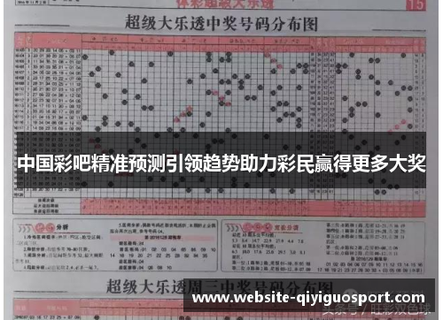 中国彩吧精准预测引领趋势助力彩民赢得更多大奖